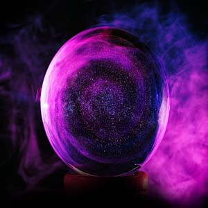 Tarot del oráculo mágico de la bola de cristal